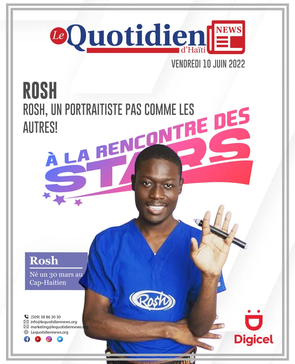 Read more about the article Rosh, un portraitiste pas comme les autres